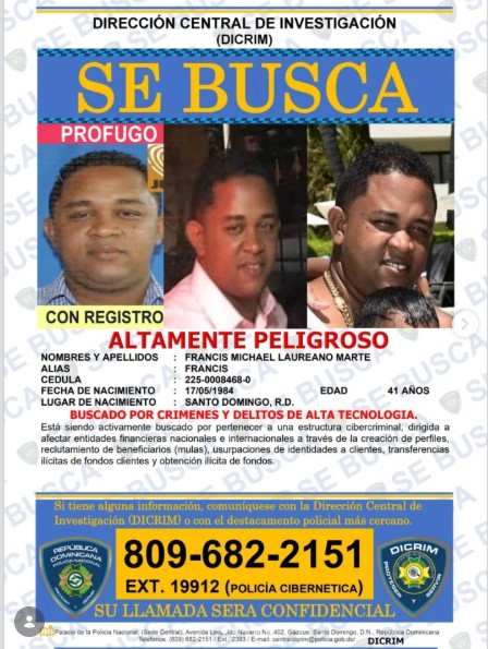 Policía Cibernética activa búsqueda de cinco implicados en red de delitos tecnológicos