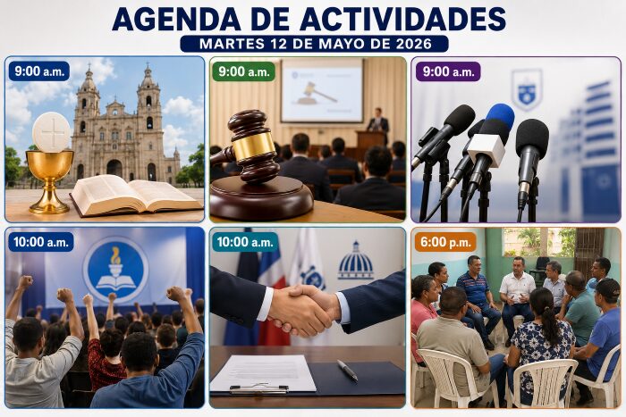 Agenda del día: miércoles 13 de mayo de 2026