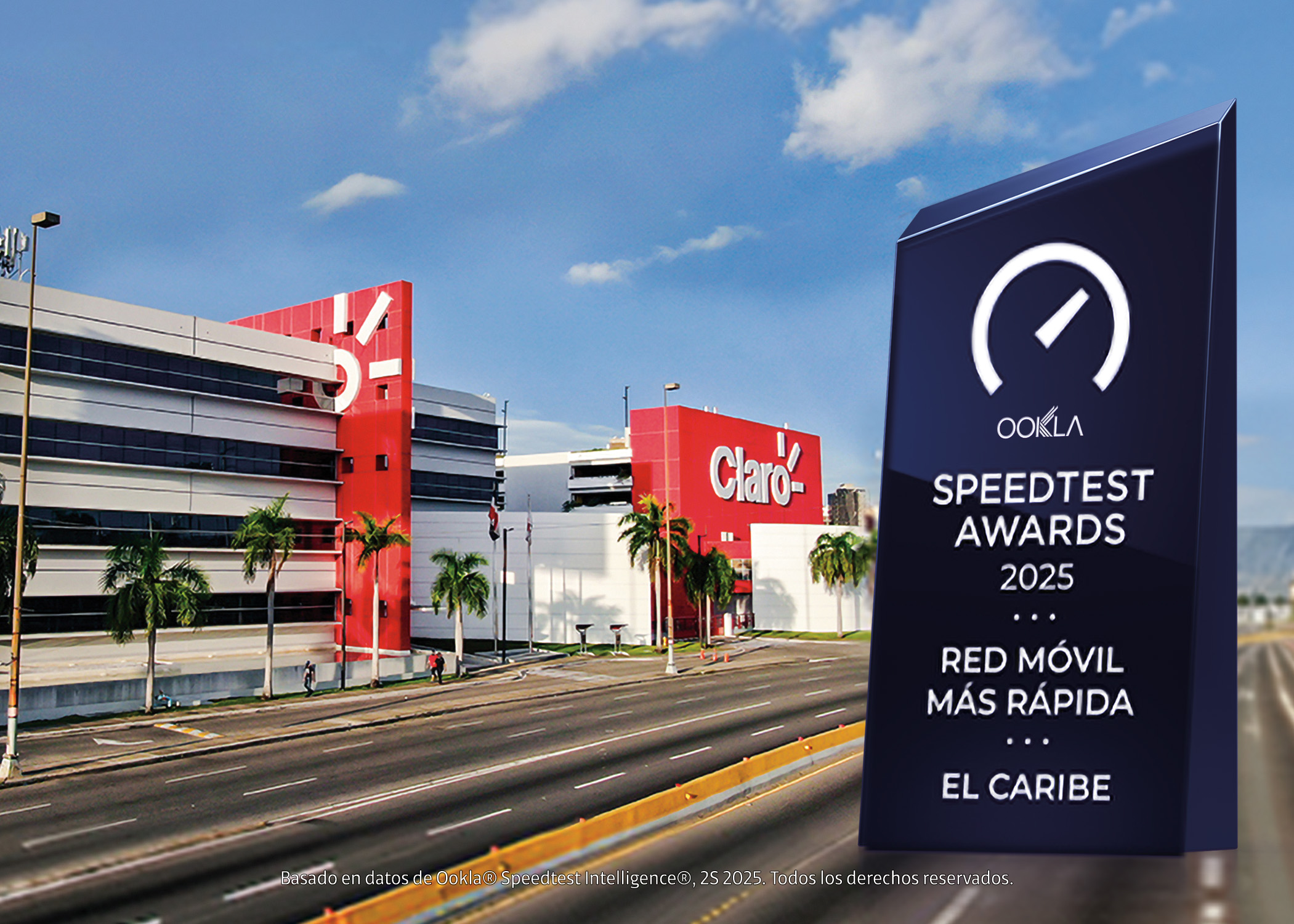 Claro es reconocida por los Speedtest® Awards como la Red Móvil más rápida del Caribe