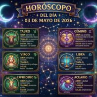 Horóscopo del 03 de mayo de 2026