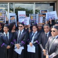 Abogados respaldan paro de jueces y servidores judiciales en Santo Domingo Oeste