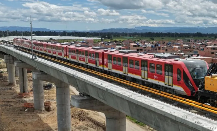 Comienzan las pruebas de rodaje de un tren del Metro de Bogotá