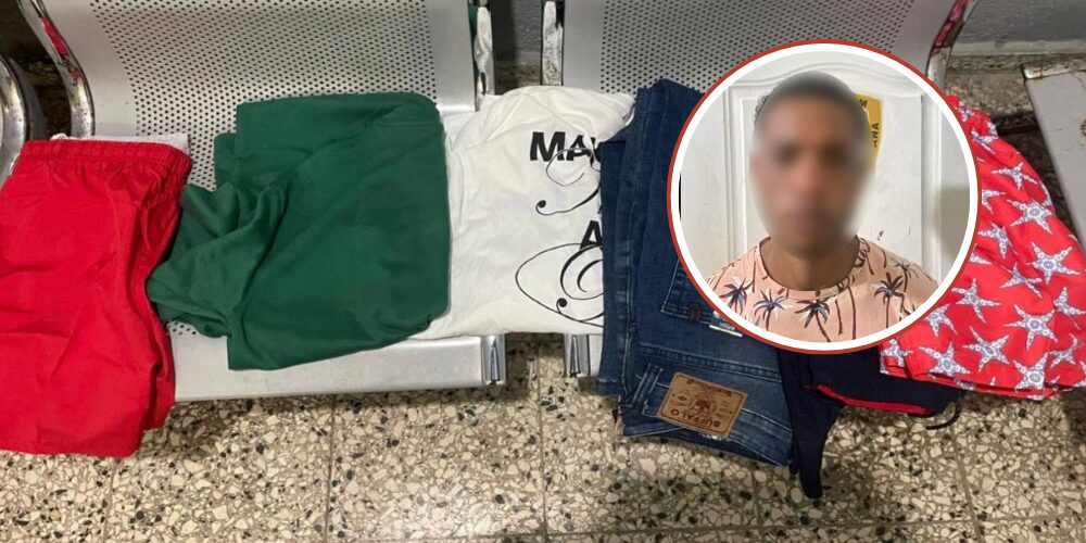 Detienen a “Navarrete” en flagrante delito por robo en supermercado de Santiago
