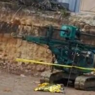 Hombre muere aplastado por maquinaria pesada en construcción de Santiago