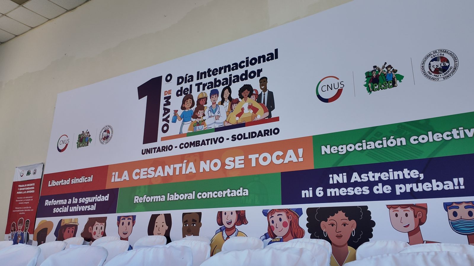Trabajadores abogan por mantener sus derechos adquiridos en el Día del Trabajador