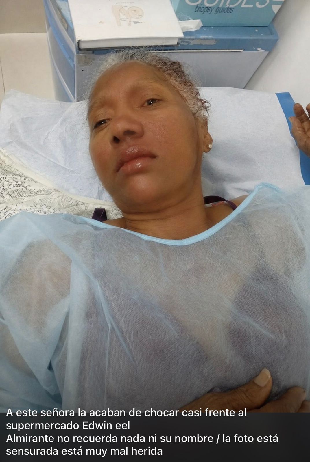 Mujer resulta herida tras accidente de tránsito en El Almirante; buscan identificarla