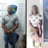 Caen pareja de esposos con cargamento de presuntas bebidas adulteradas durante operativo en Santiago.