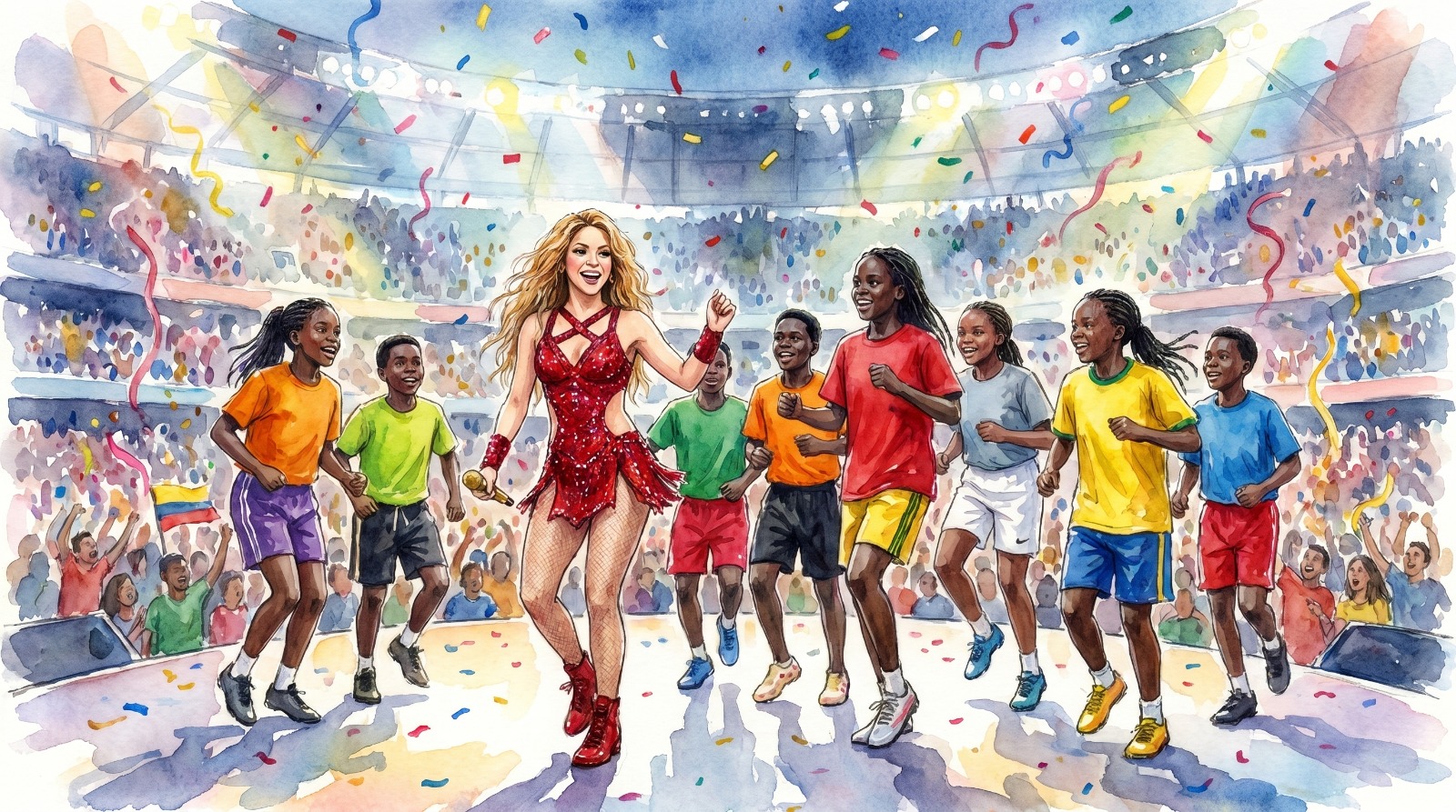 Niños de fundación en Uganda emocionan las redes tras ser invitados por Shakira a la final del Mundial 2026