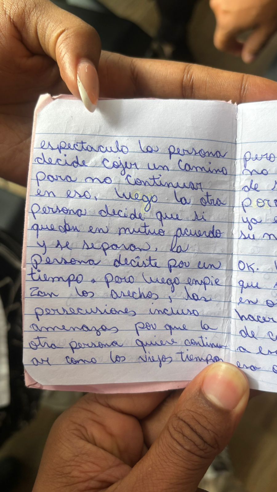 Mujer de La Toronja dejó escritos sobre maltrato psicológico antes de ser asesinada; hoy conocerán coerción contra acusado