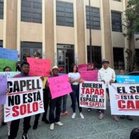 Personas se concentran frente al Palacio de Justicia en apoyo a Jhossan Capell y exigen su libertad