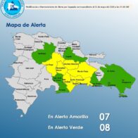 COE mantiene 15 provincias en alerta por intensas lluvias y tormentas