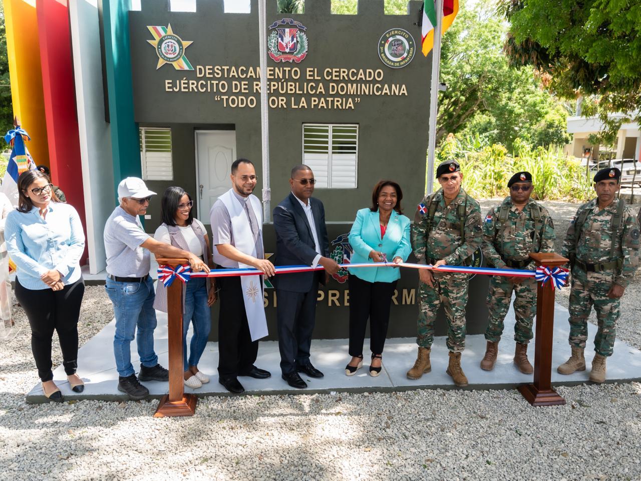 Ejército reinaugura destacamento en El Cercado para reforzar la seguridad en San Juan