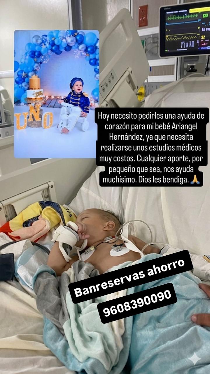 Solicitan ayuda para bebé Ariangel Hernández que requiere costosos estudios médicos