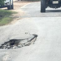 Denuncian hoyo peligroso en puente al final de Playa Las Ballenas, en Las Terrenas