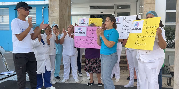 Enfermeras mantienen paro de 48 horas pese a reunión pautada con Abinader