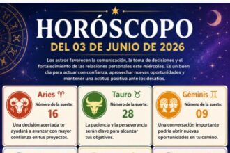 Horóscopo del 03 de junio de 2026