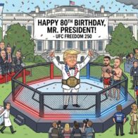 Trump celebra su cumpleaños 80 con evento tipo UFC en la Casa Blanca que reúne política, celebridades y deporte de alto nivel