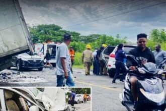 Tres heridos tras choque entre camión y yipeta en carretera Hato Mayor-El Seibo