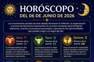 Horóscopo del 06 de junio de 2026