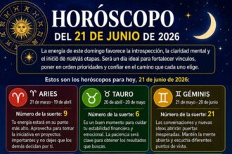 Horóscopo del 21 de junio de 2026