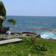 Rastros de sargazo llegan al Malecón de Santo Domingo
