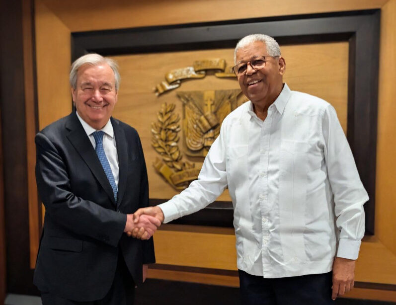 Secretario general de la ONU llega a RD y agradece respaldo dominicano a Haití