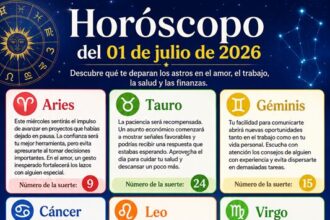 Horóscopo del 01 de julio de 2026