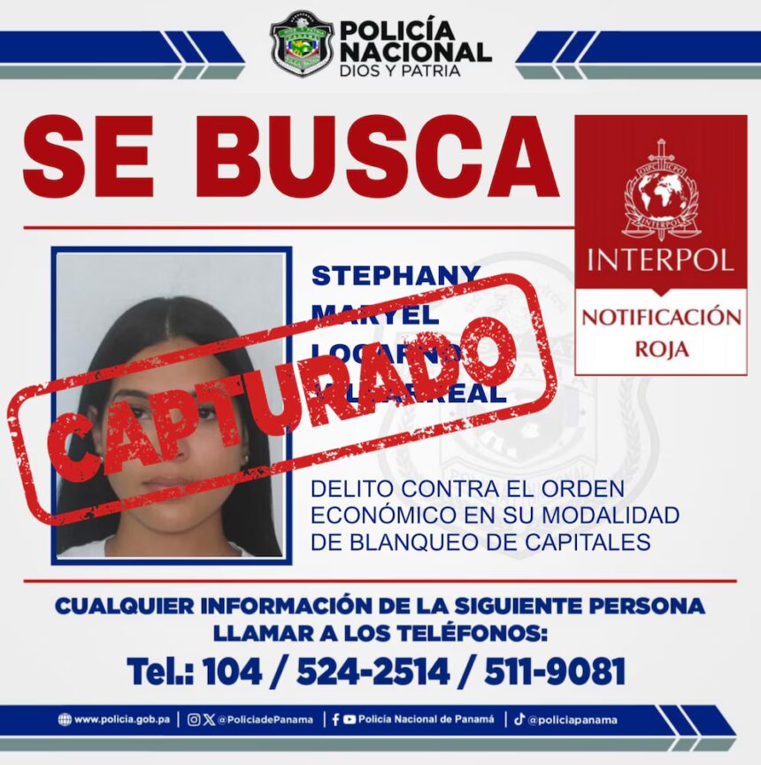 Panameña vinculada a red criminal fue capturada en España