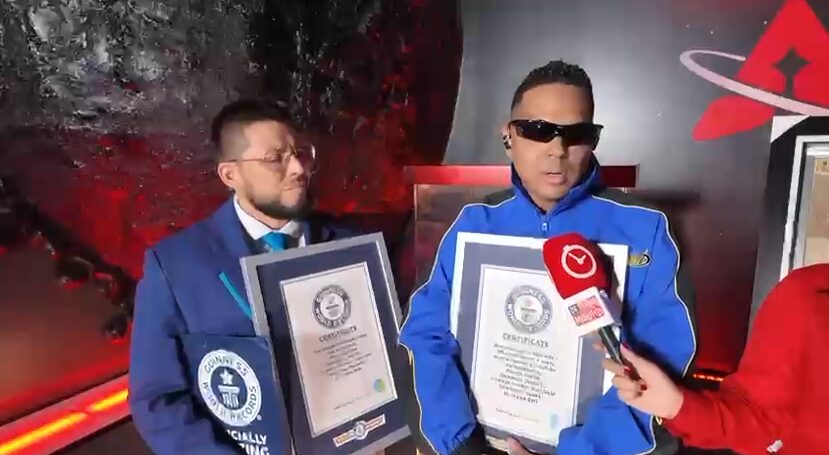 Santiago Matías celebra tercer Récord Guinness y anuncia nuevos proyectos