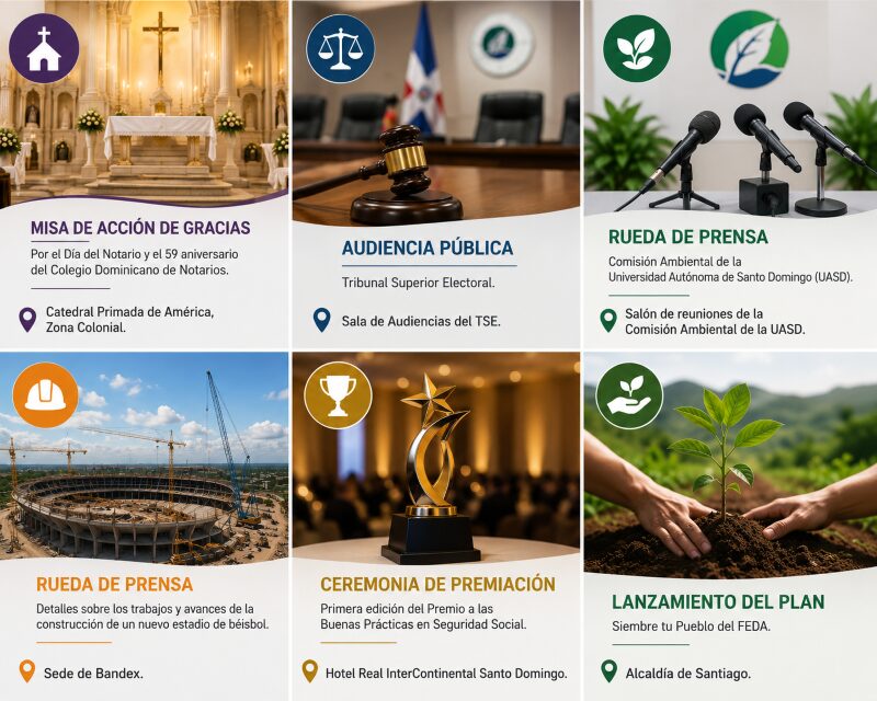 Agenda del día: miércoles 3 de junio de 2026