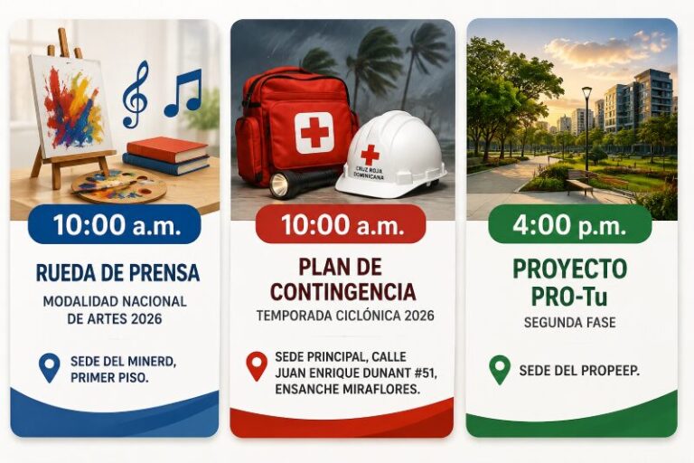 Agenda del día: lunes 1ero de junio de 2026