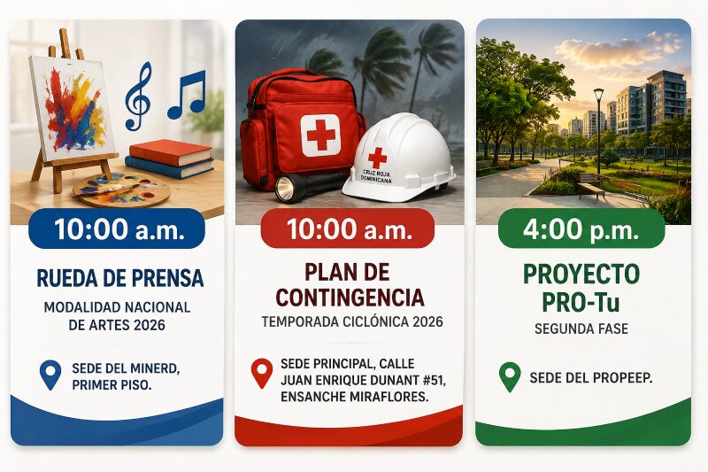 Agenda del día: lunes 1ero de junio de 2026