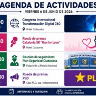Agenda del día: lunes 8 de junio de 2026