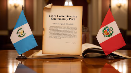 Guatemala y Perú pondrán en vigor el 1 de julio el tratado de libre comercio