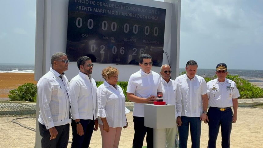 David Collado deja iniciados trabajos del Malecón de Andrés y Parque de Boca Chica