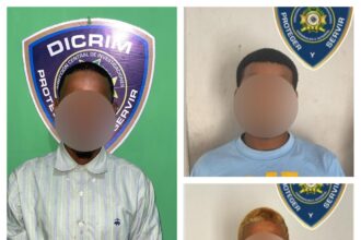 Policía captura a tres presuntos implicados en robos a viviendas en Santo Domingo Este