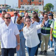 Carolina y Paliza supervisan trabajos finales del Paseo 30 de Mayo y anuncian su inauguración