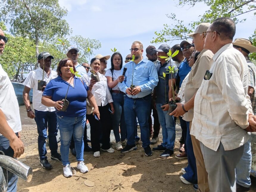 Hecmilio Galván encabeza jornada de reforestación en Miches por el Día Mundial del Medio Ambiente