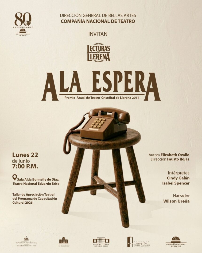 La Compañía Nacional de Teatro continúa la celebración de su 80 aniversario con las “Lecturas de Llerena”