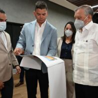 Leonardo Aguilera supervisa avances de remodelación de la Arena Banreservas Virgilio Travieso Soto