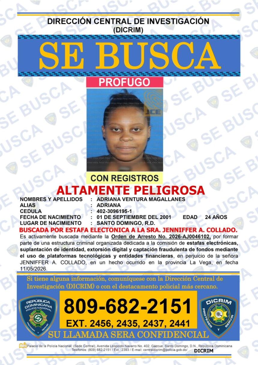 Policía busca mujer por estafa y extorsión digital
