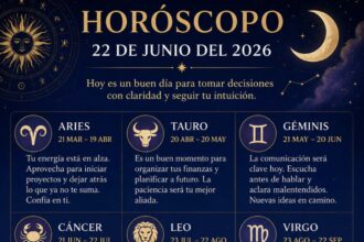 Horóscopo del 22 de junio de 2026