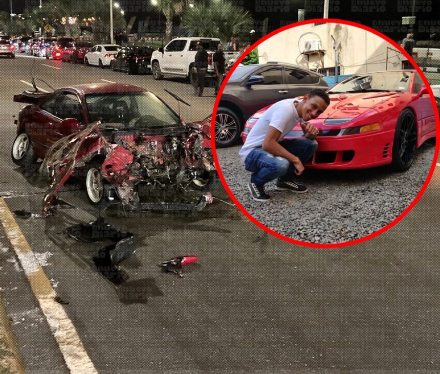 Accidente en la Autopista 30 de Mayo deja un vehículo partido en dos