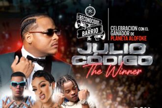 “Reconocidos en tu Barrio” presenta a Julio Código, ganador de Planeta Alofoke, en concierto este domingo 28 de junio en Haina