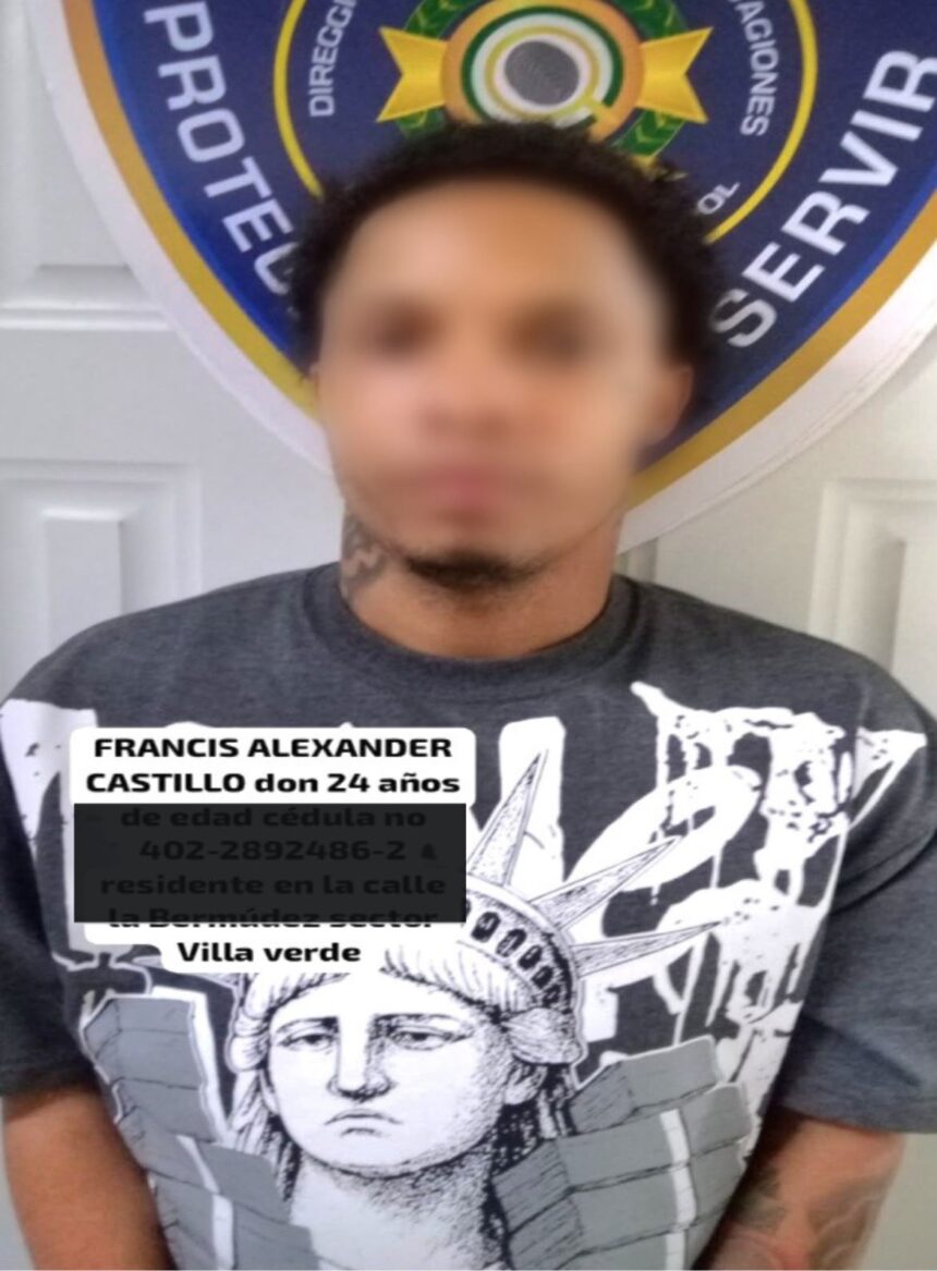 PN pone a disposición de la justicia un hombre buscado por disparar contra agentes en La Romana