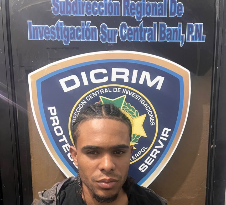 Joven se entrega voluntariamente tras seguimiento de la DICRIM por caso de herida con escopeta en Baní