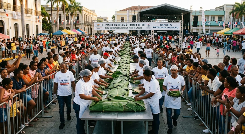 San Pedro de Macorís prepara el pastel en hoja más grande del país durante su Feria Gastronómica 2026