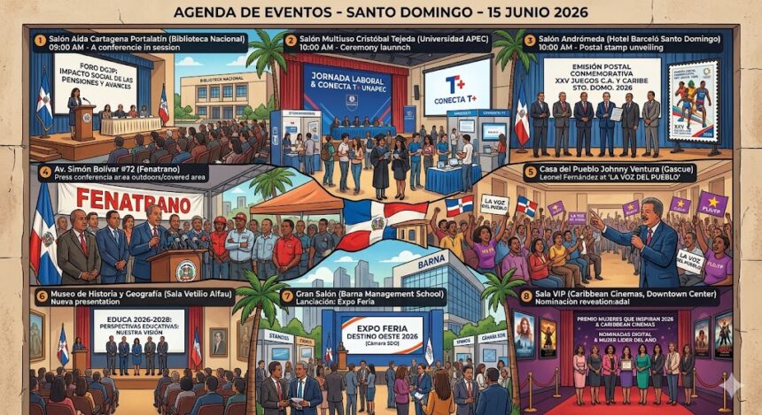 Agenda del día: martes 16 de junio de 2026