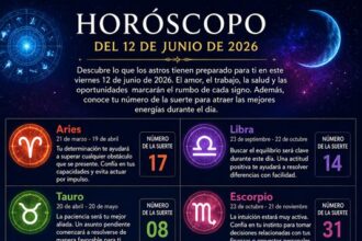 Horóscopo del 12 de junio de 2026