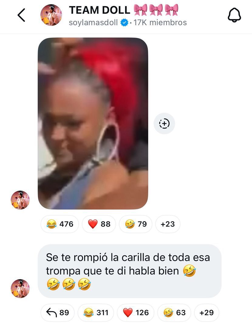 “Yo te di sola y nadie se metió”:La Más Doll rechaza versión ofrecida por La Perversa y la vuelve a retar a pelear